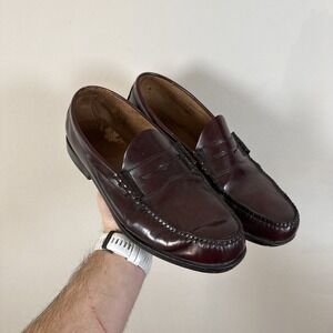 G.H. Bass Weejuns Heritage Larson Penny Loafers Burgundy Leather 13D 1893-694